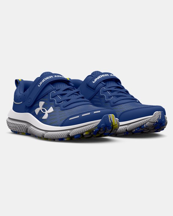 Boys' Pre-School UA Assert 10 AC Running Shoes, Blue, pdpMainDesktop image number 3